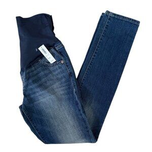 Old Navy Maternity Jeans Size 2 Regular Length Skinny DISTRESSED Full Panel *T5
